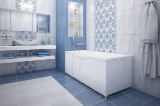 Фронтальная панель для ванны Aquanet Kupe 342787 165x56 см